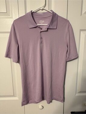 bcg Lavender Striped Men’s Polo- golf